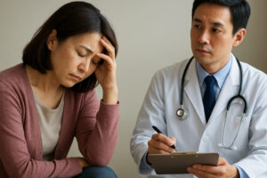 心の問題に対する現代医療の限界をイメージする画像